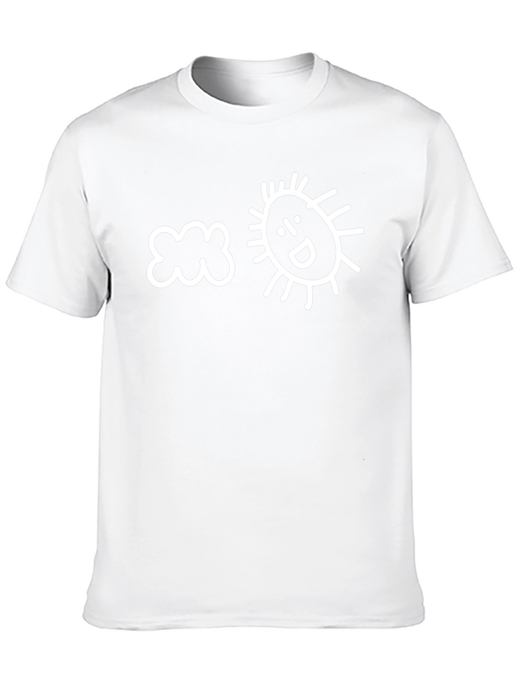 Cloud and Happy Sun Graphic T-Shirt