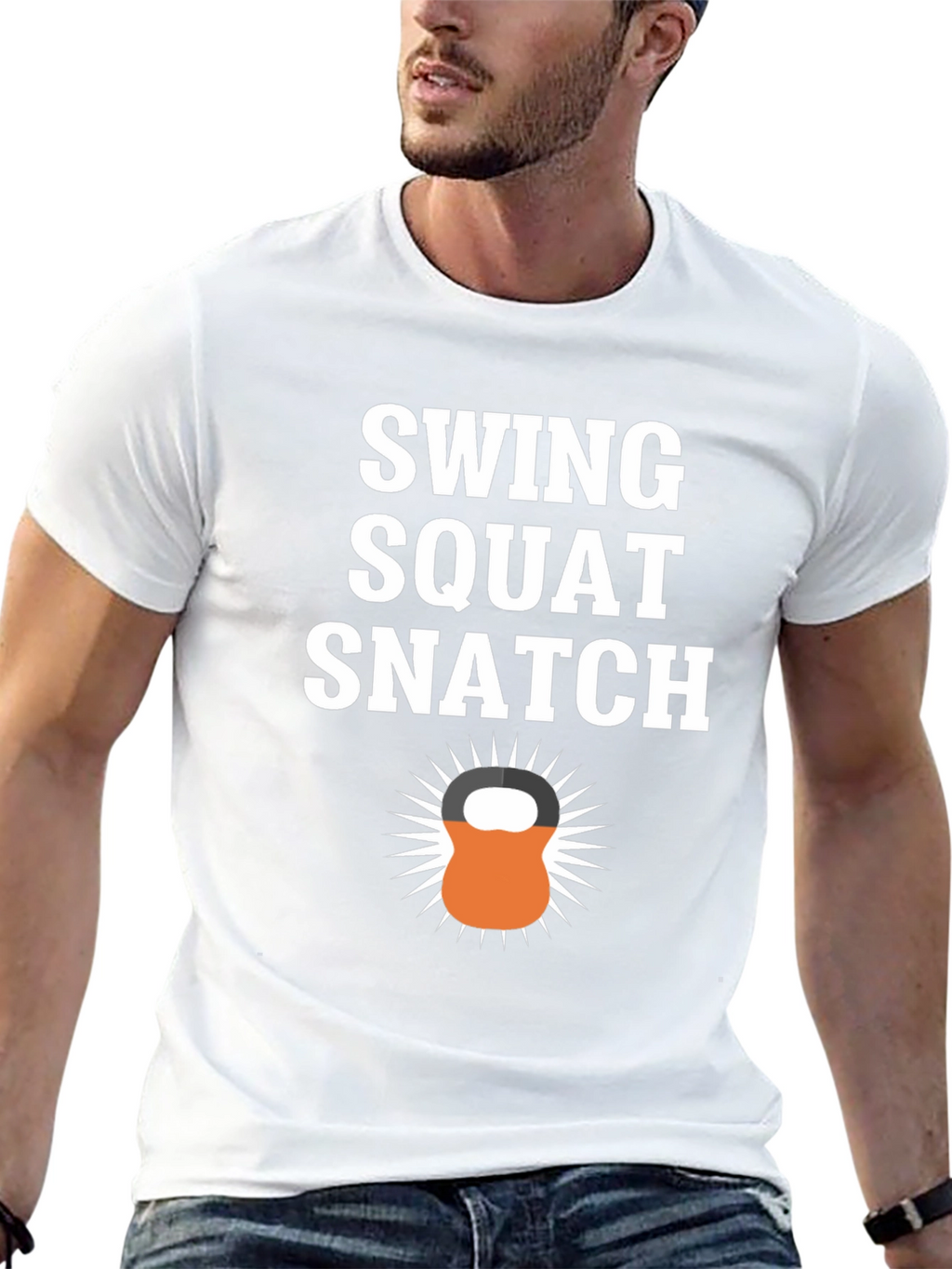 Swing Squat Snatch Graphic T-Shirt - Fitness Motivation Tee