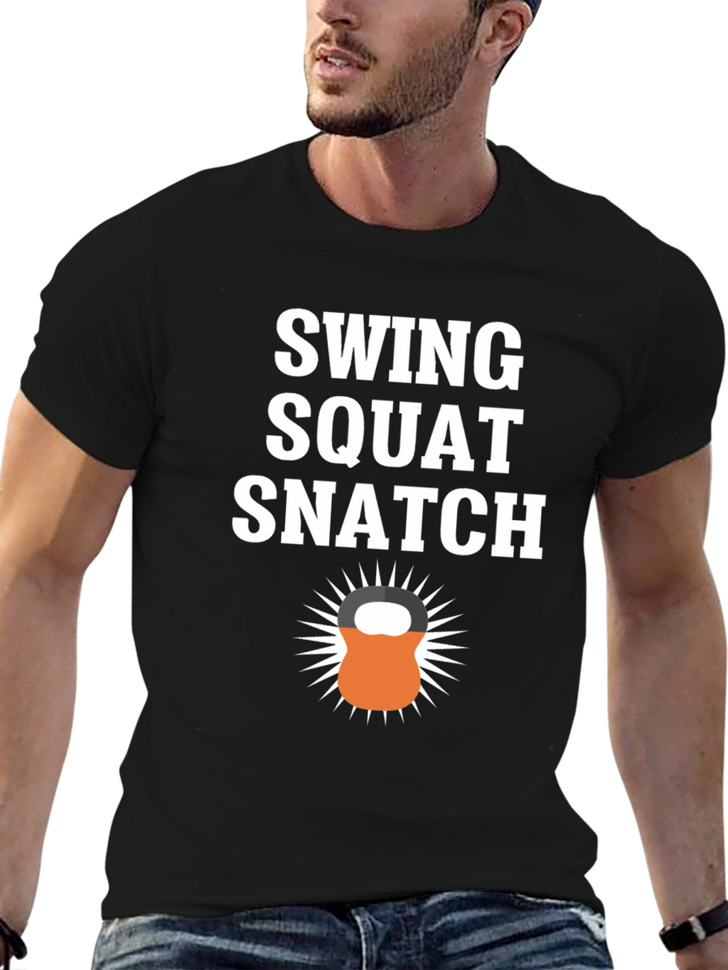 Swing Squat Snatch Graphic T-Shirt - Fitness Motivation Tee