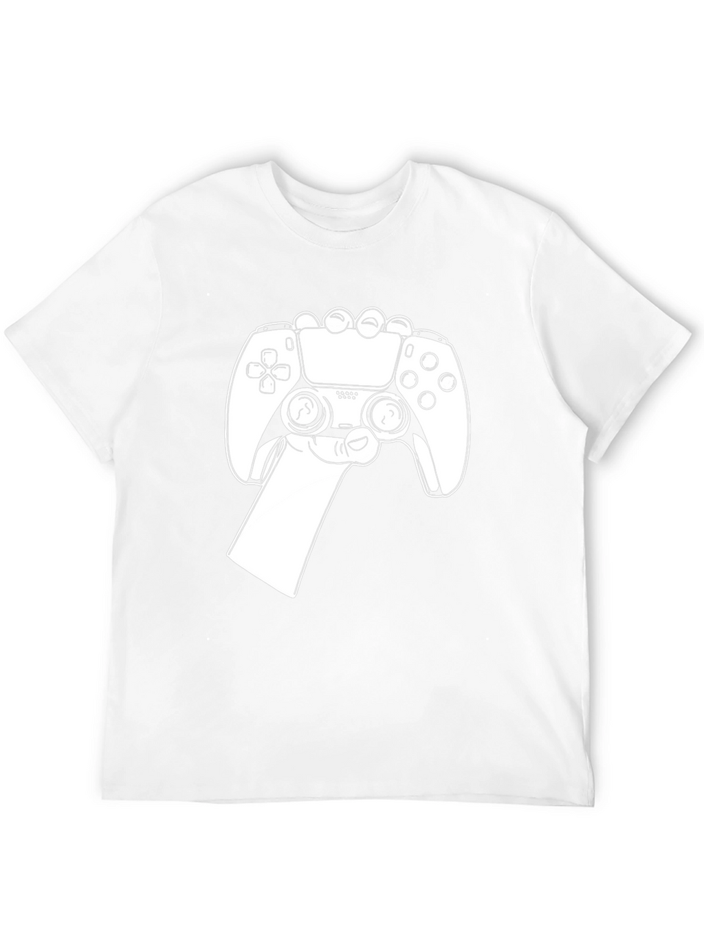 Gamer Style Black T-Shirt - Controller Design