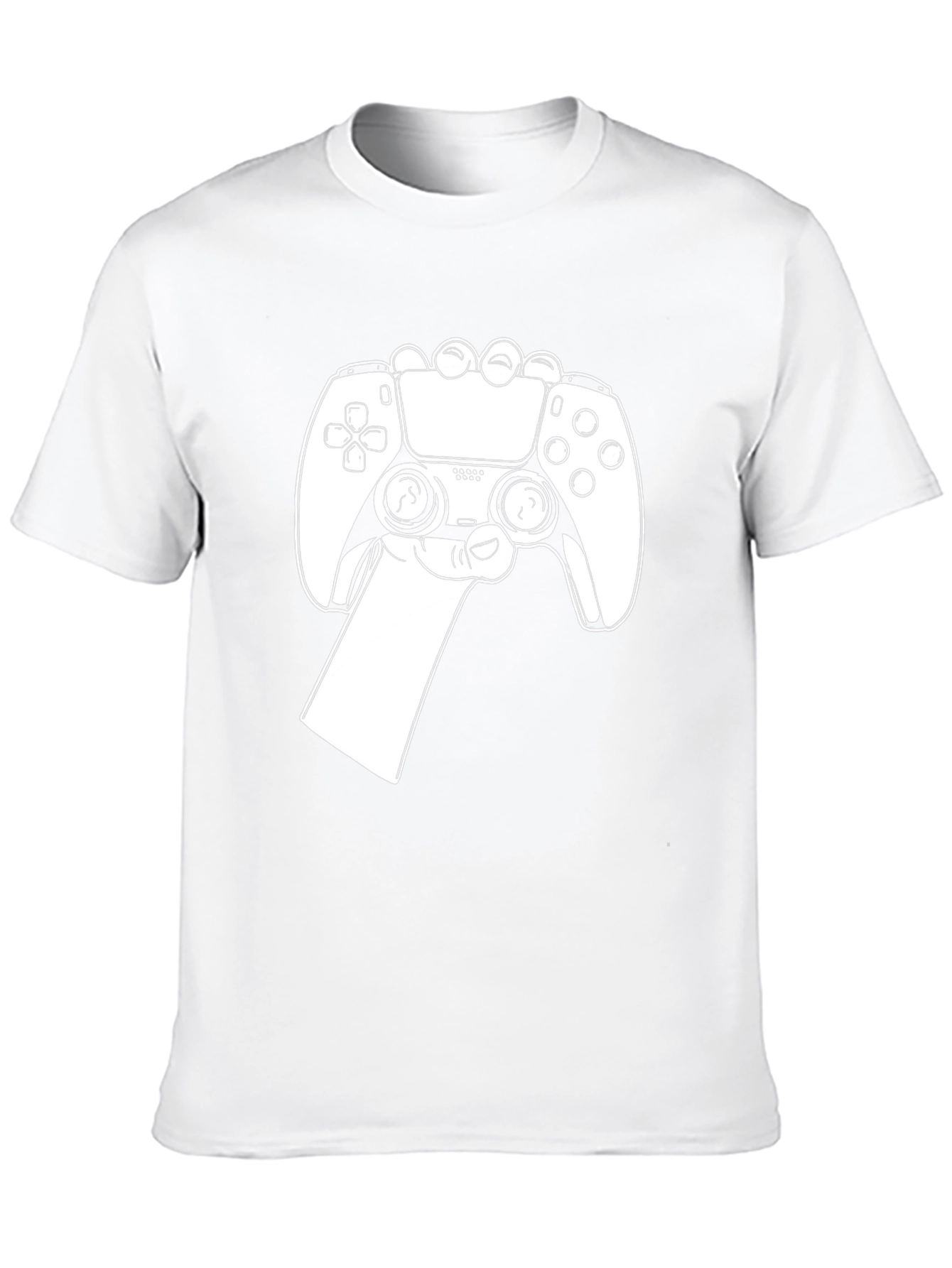 Gamer Style Black T-Shirt - Controller Design