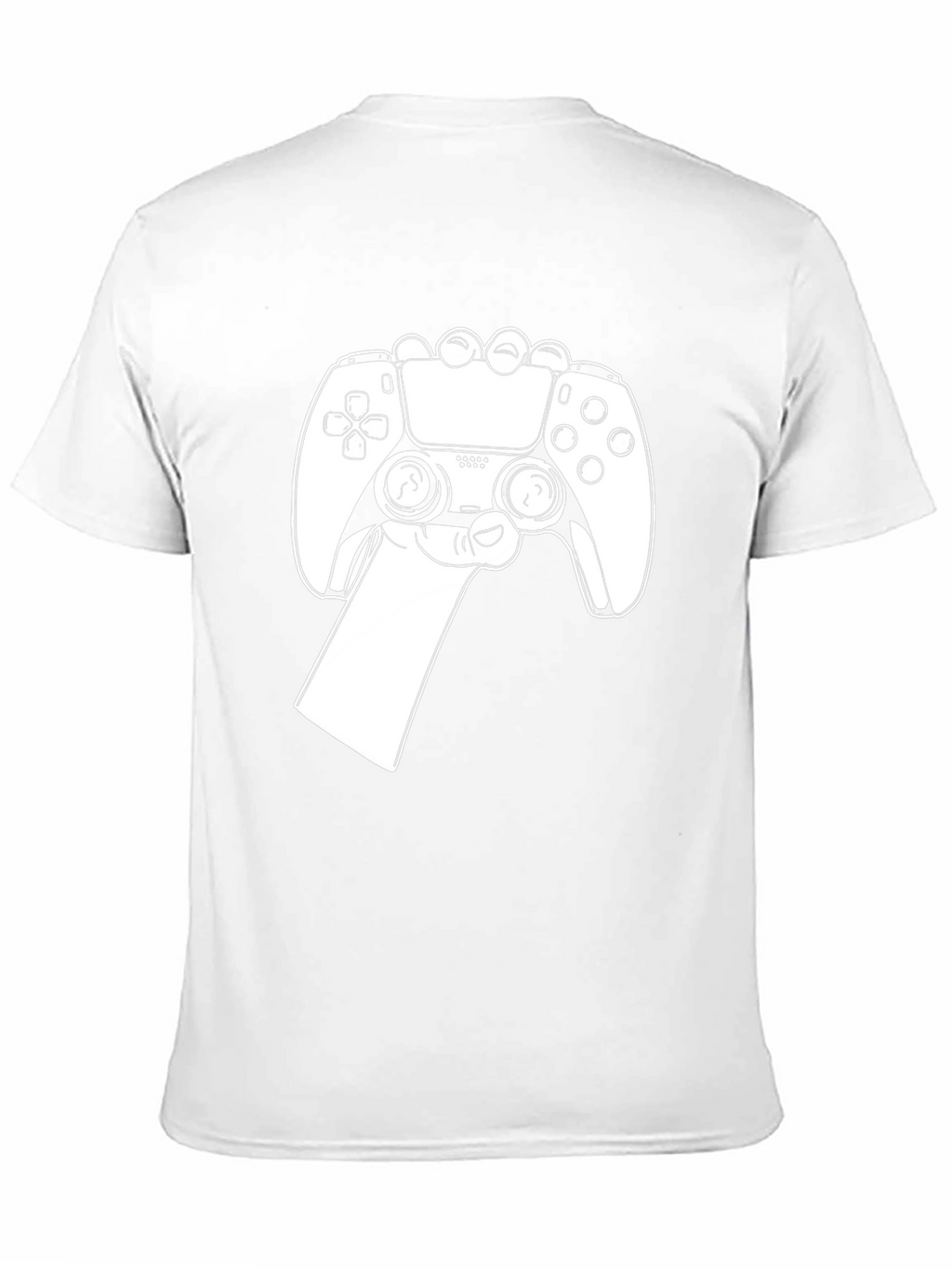 Gamer Style Black T-Shirt - Controller Design