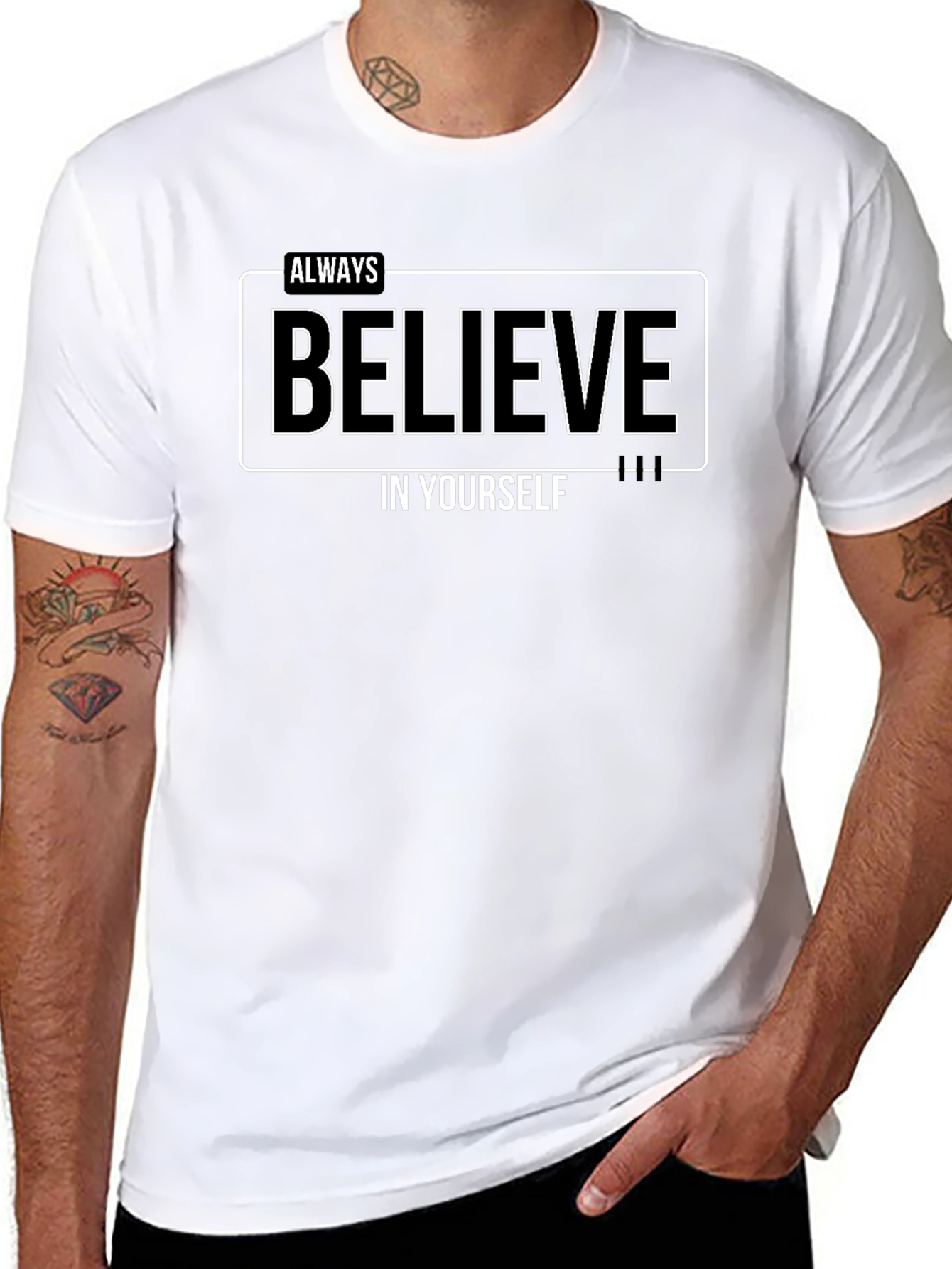 Believe in Yourself Black T-Shirt