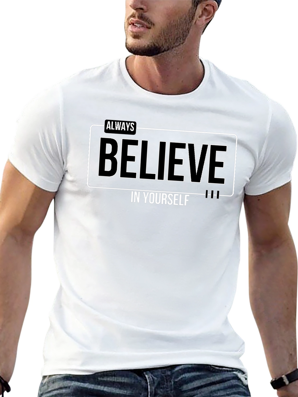 Believe in Yourself Black T-Shirt