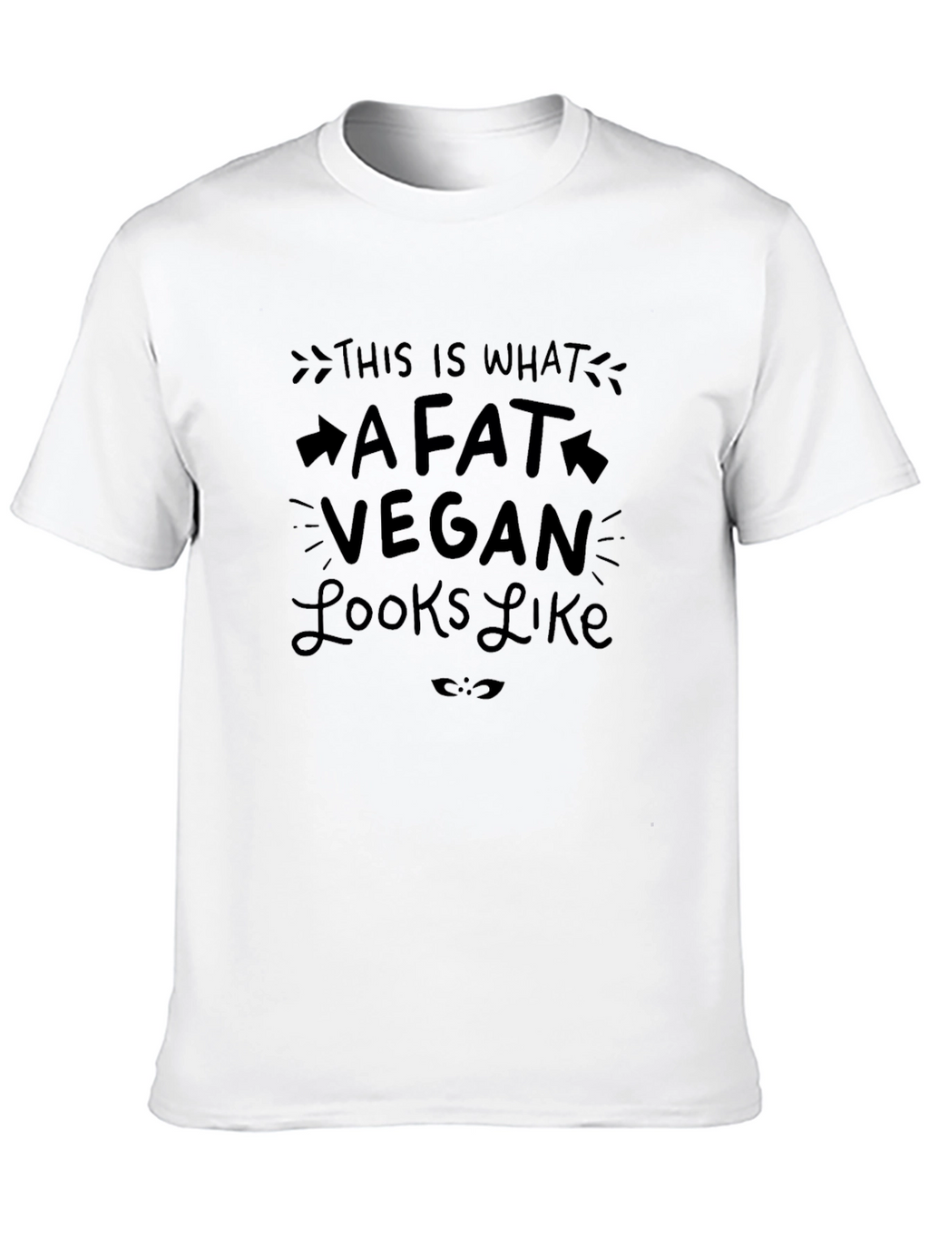 Fat Vegan Graphic Tee - Black T-Shirt