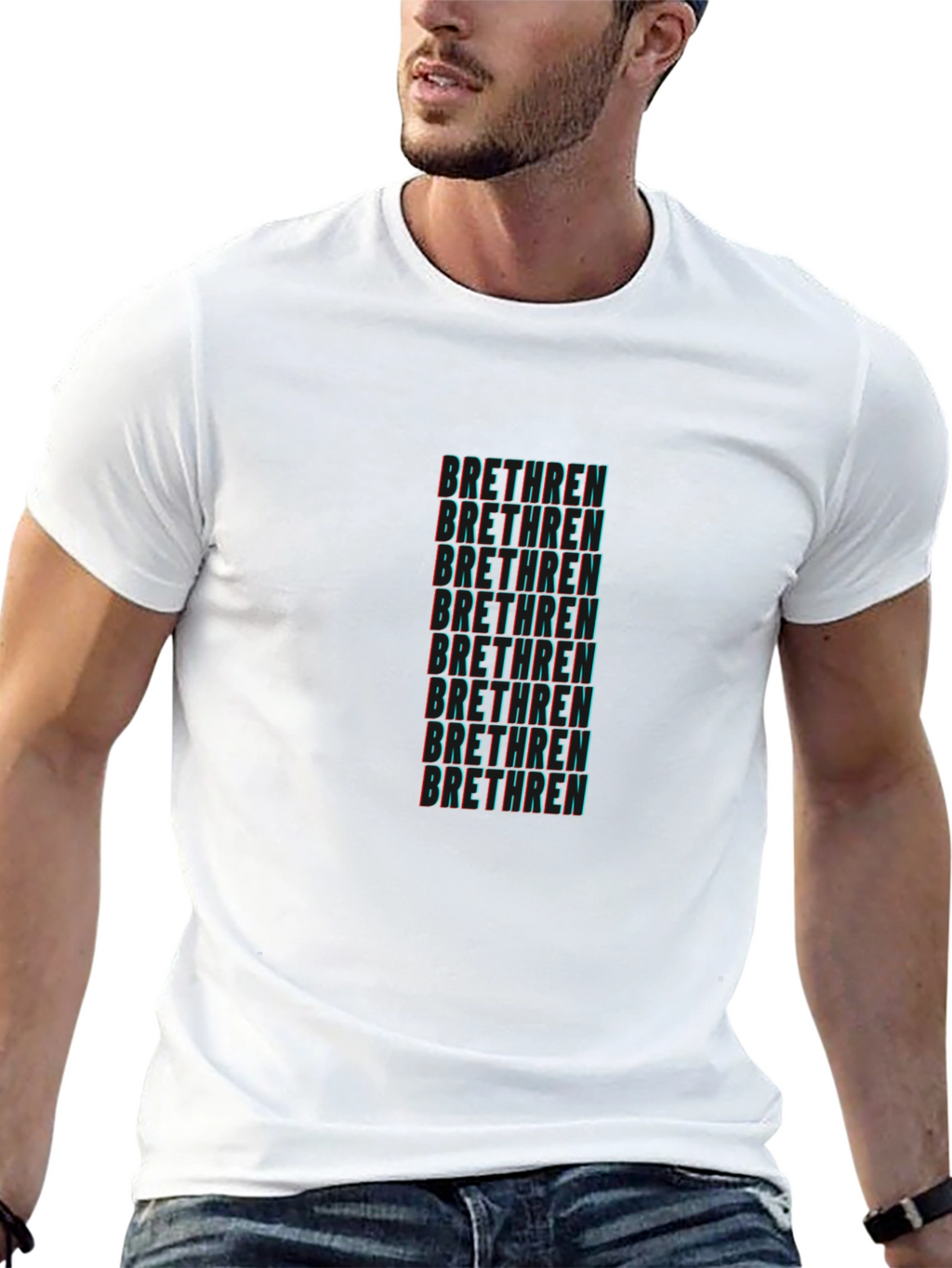 Brethren Graphic T-Shirt - Stylish Crew Neck Tee