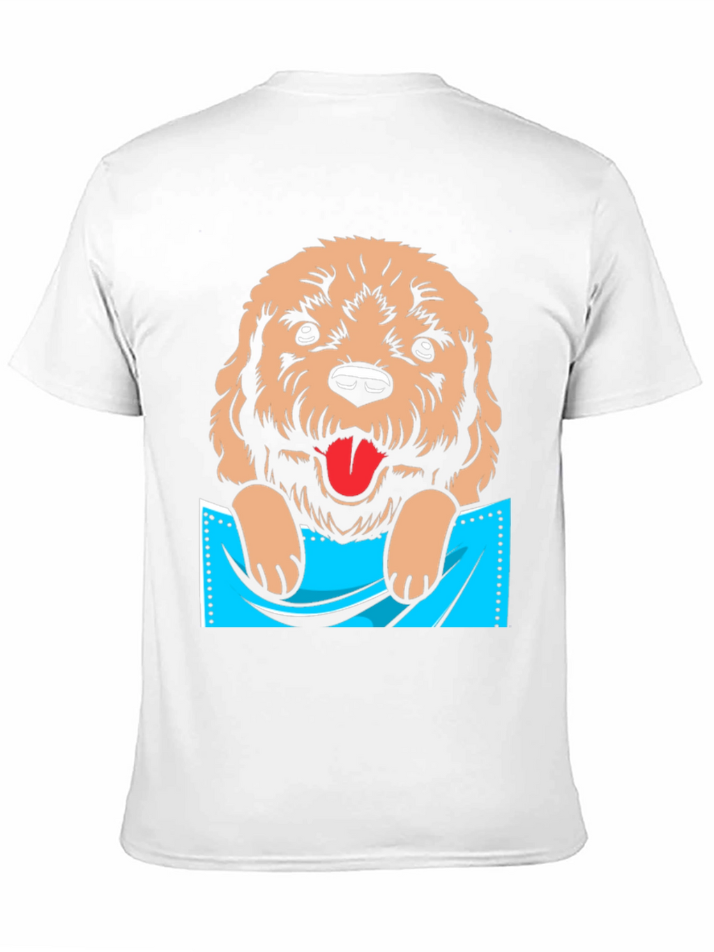 Cute Dog in Pocket Graphic T-Shirt