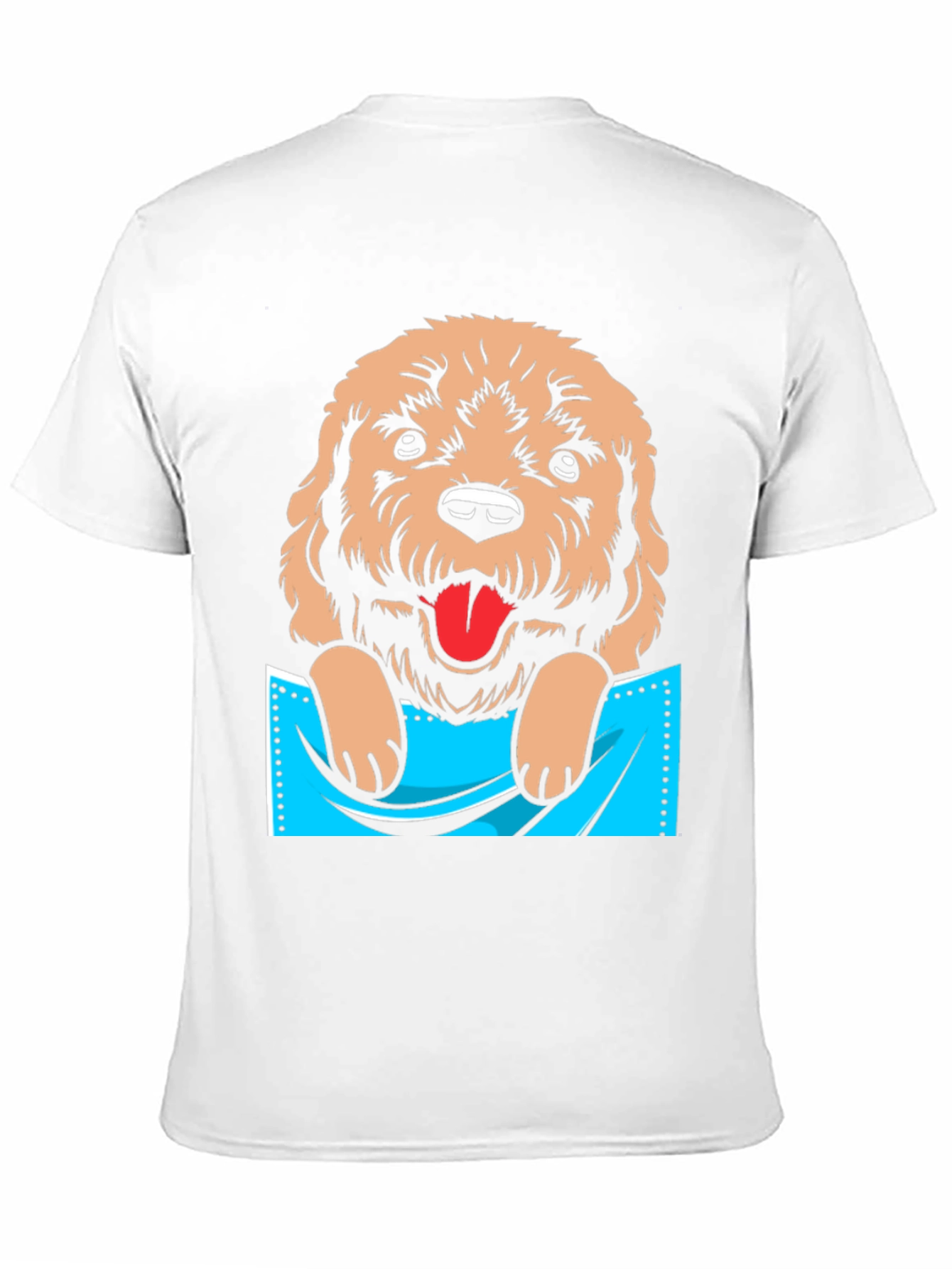 Cute Dog in Pocket Graphic T-Shirt