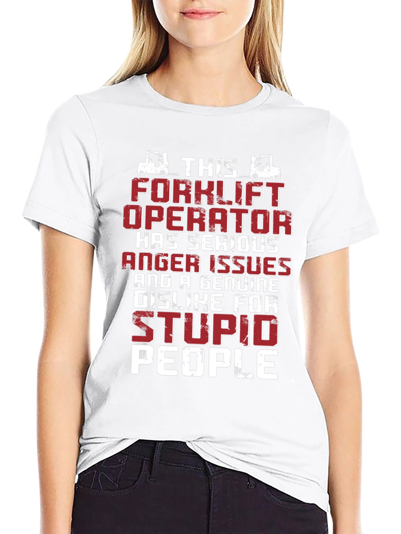 Forklift Operator Anger Issues Graphic T-Shirt