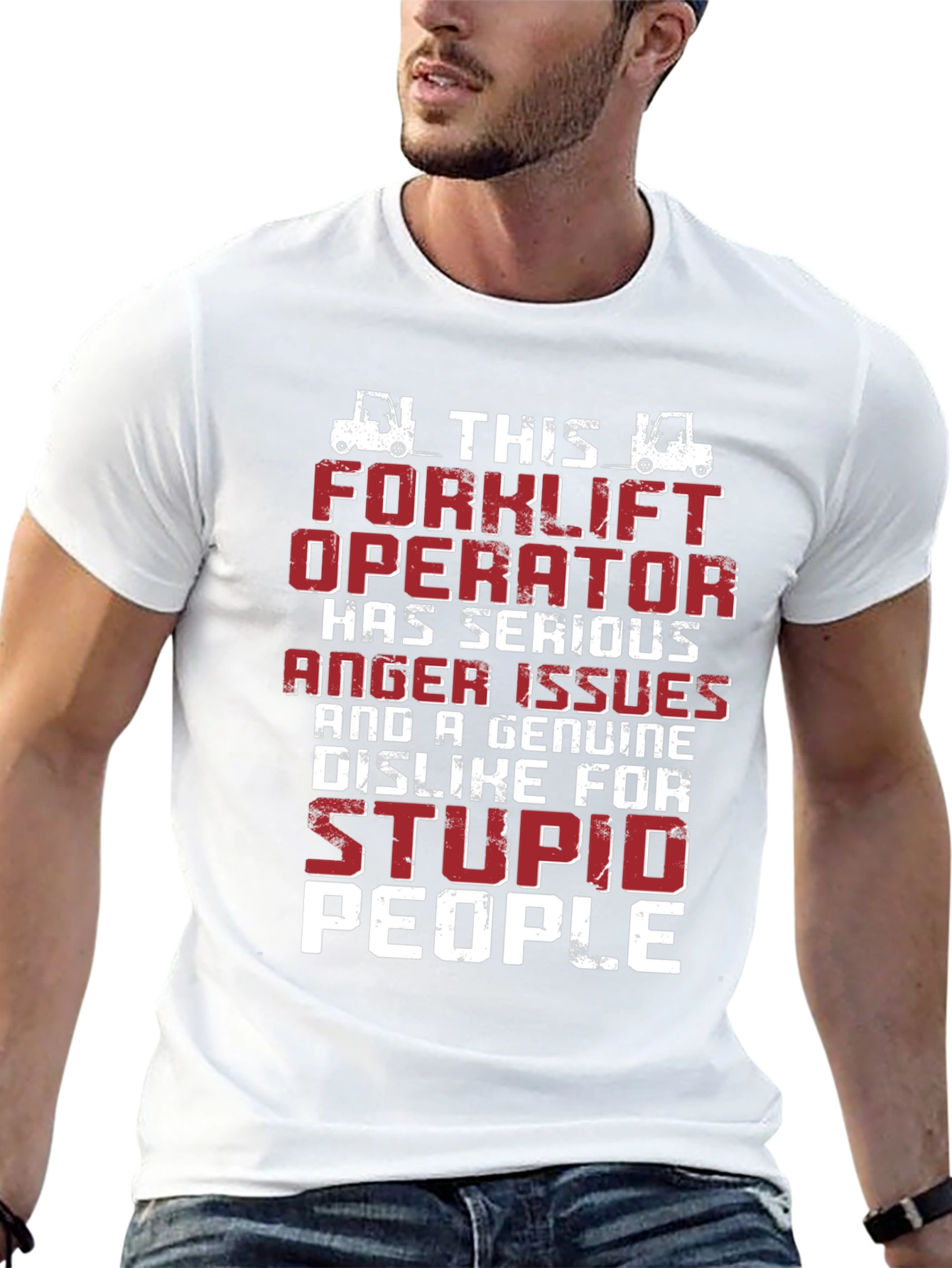 Forklift Operator Anger Issues Graphic T-Shirt