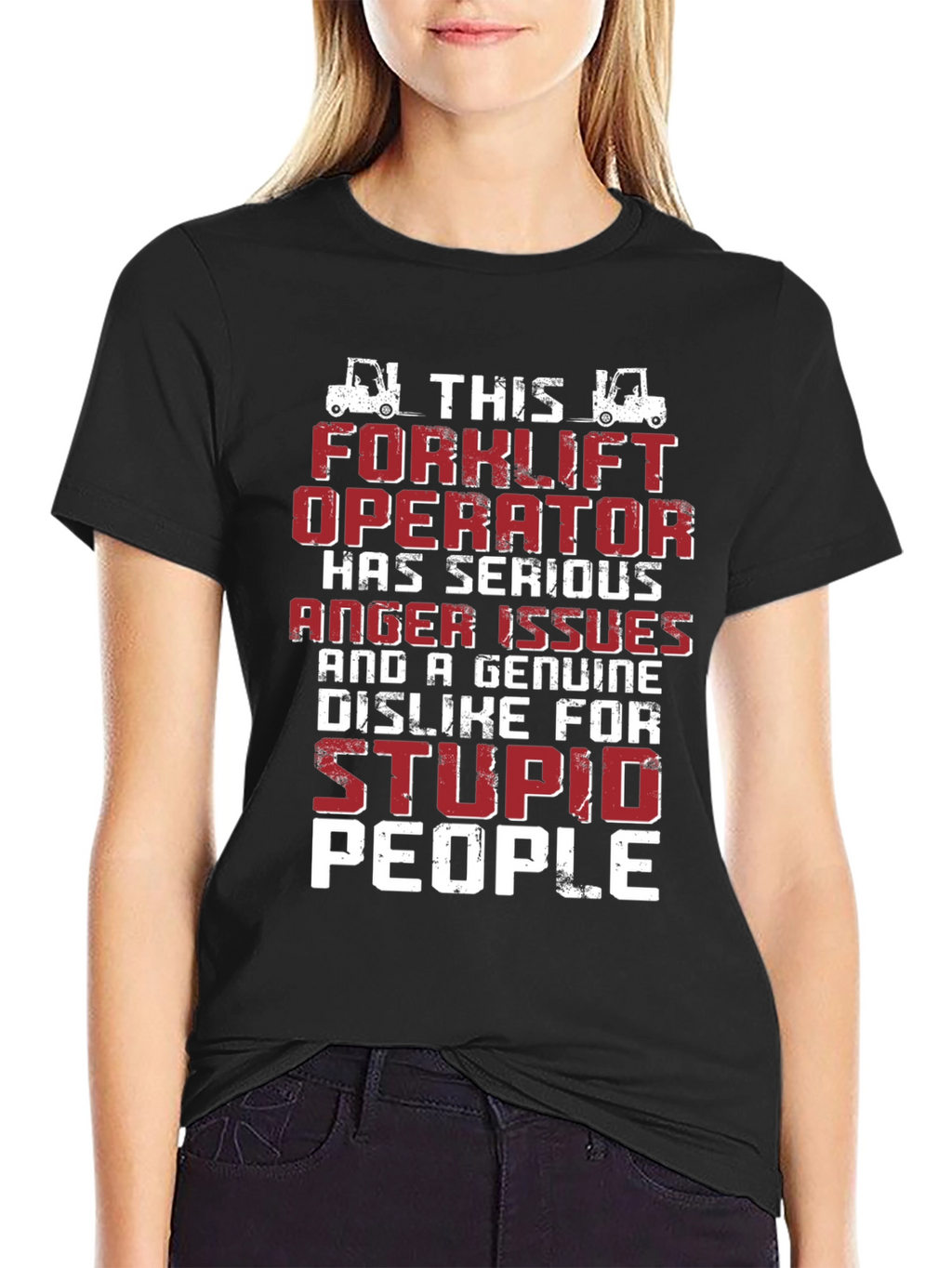 Forklift Operator Anger Issues Graphic T-Shirt