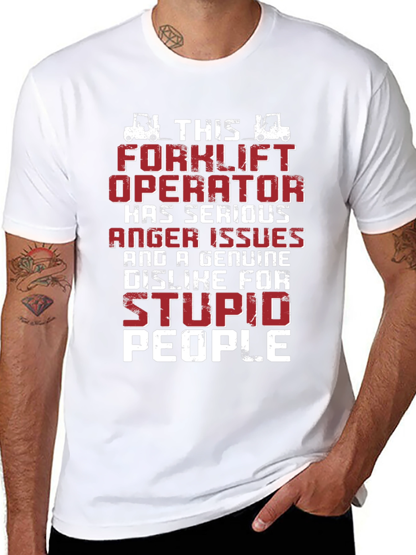 Forklift Operator Anger Issues Graphic T-Shirt