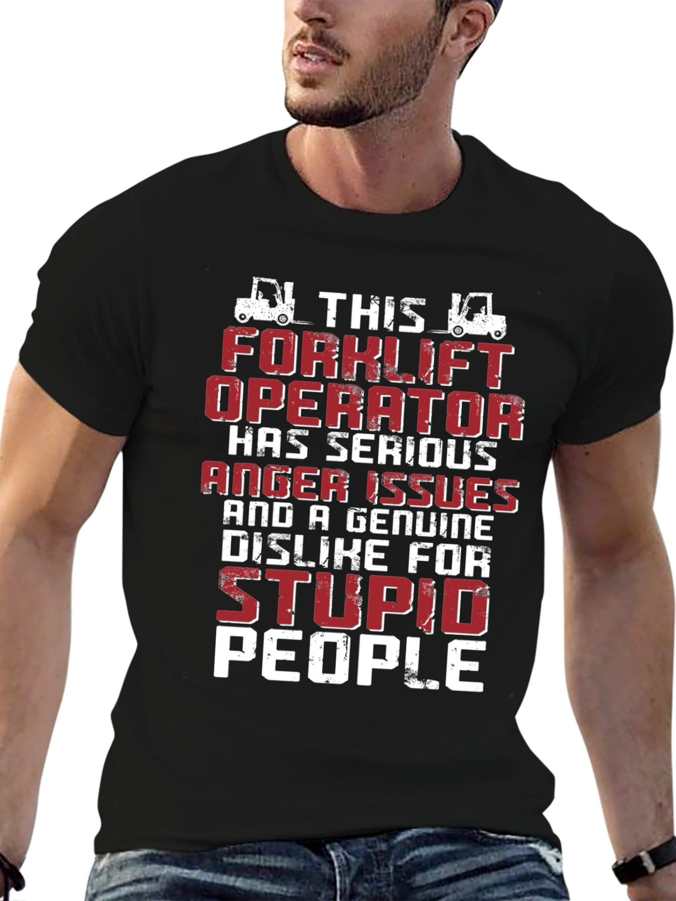 Forklift Operator Anger Issues Graphic T-Shirt