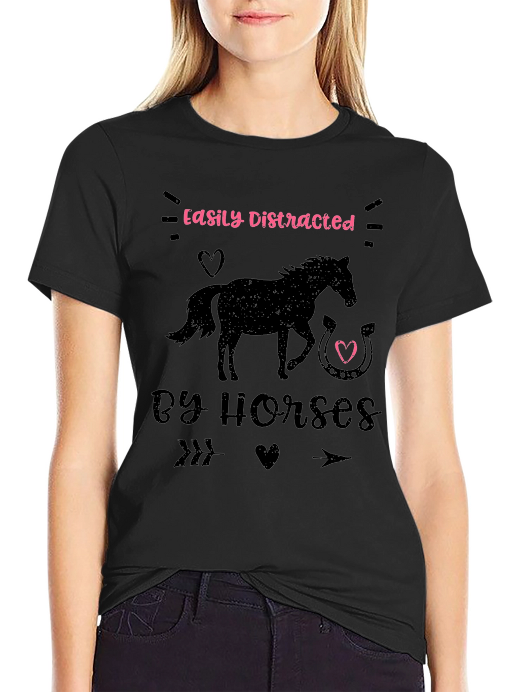 Easily Distracted by Horses Graphic Tee