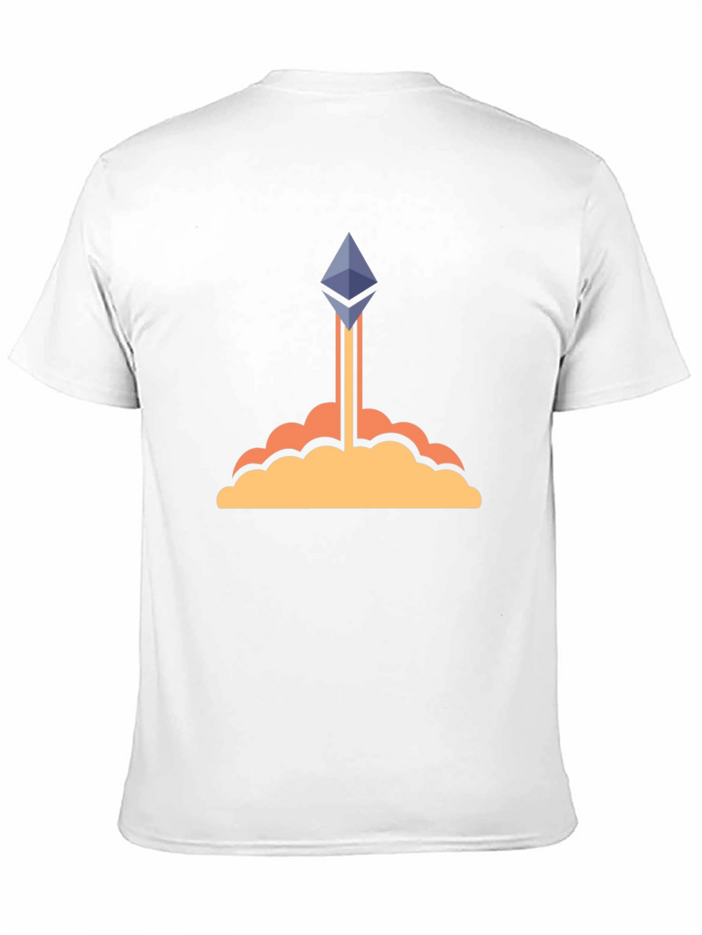 Ethereum Crypto Rocket Black T-Shirt