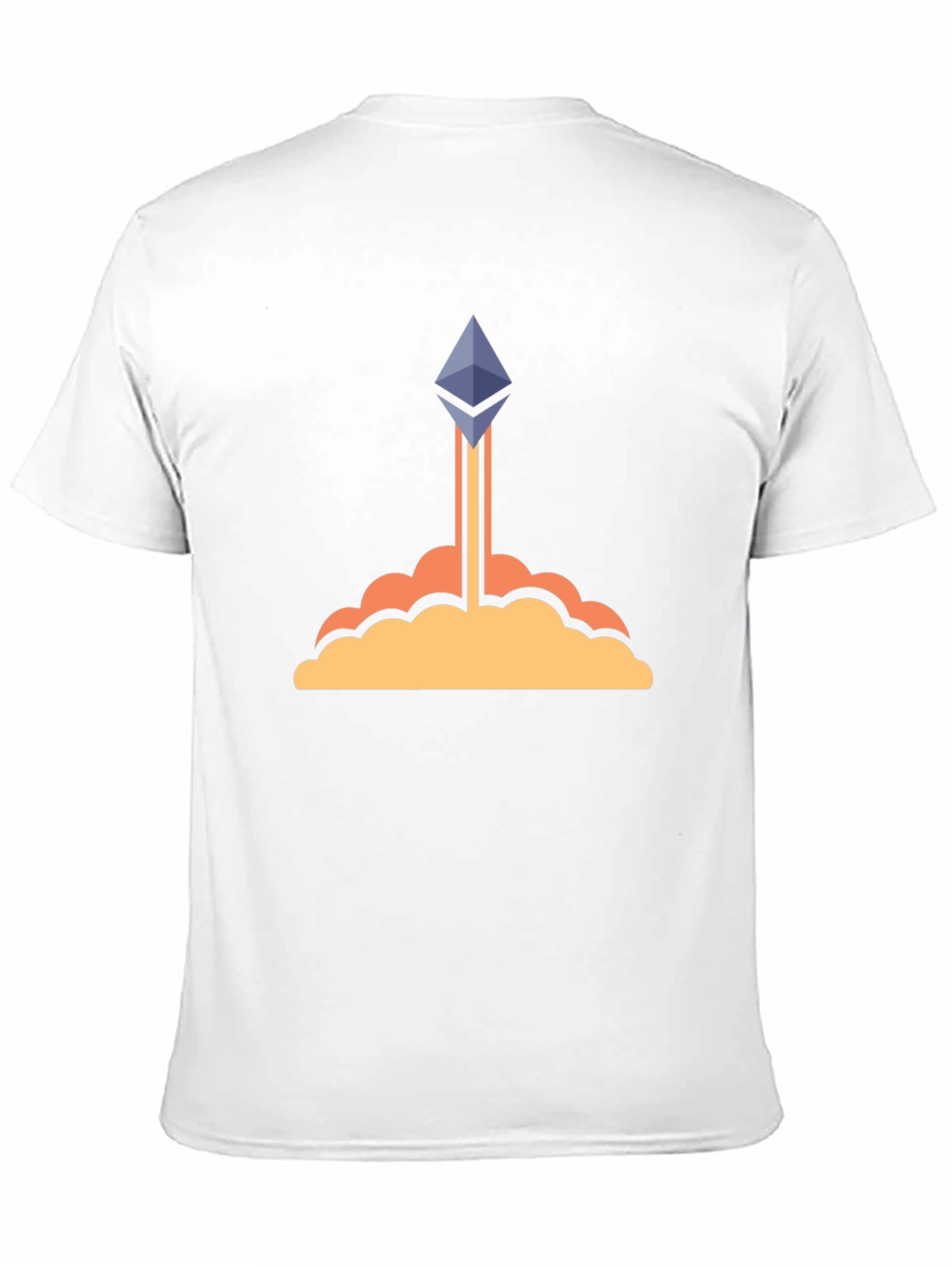 Ethereum Crypto Rocket Black T-Shirt