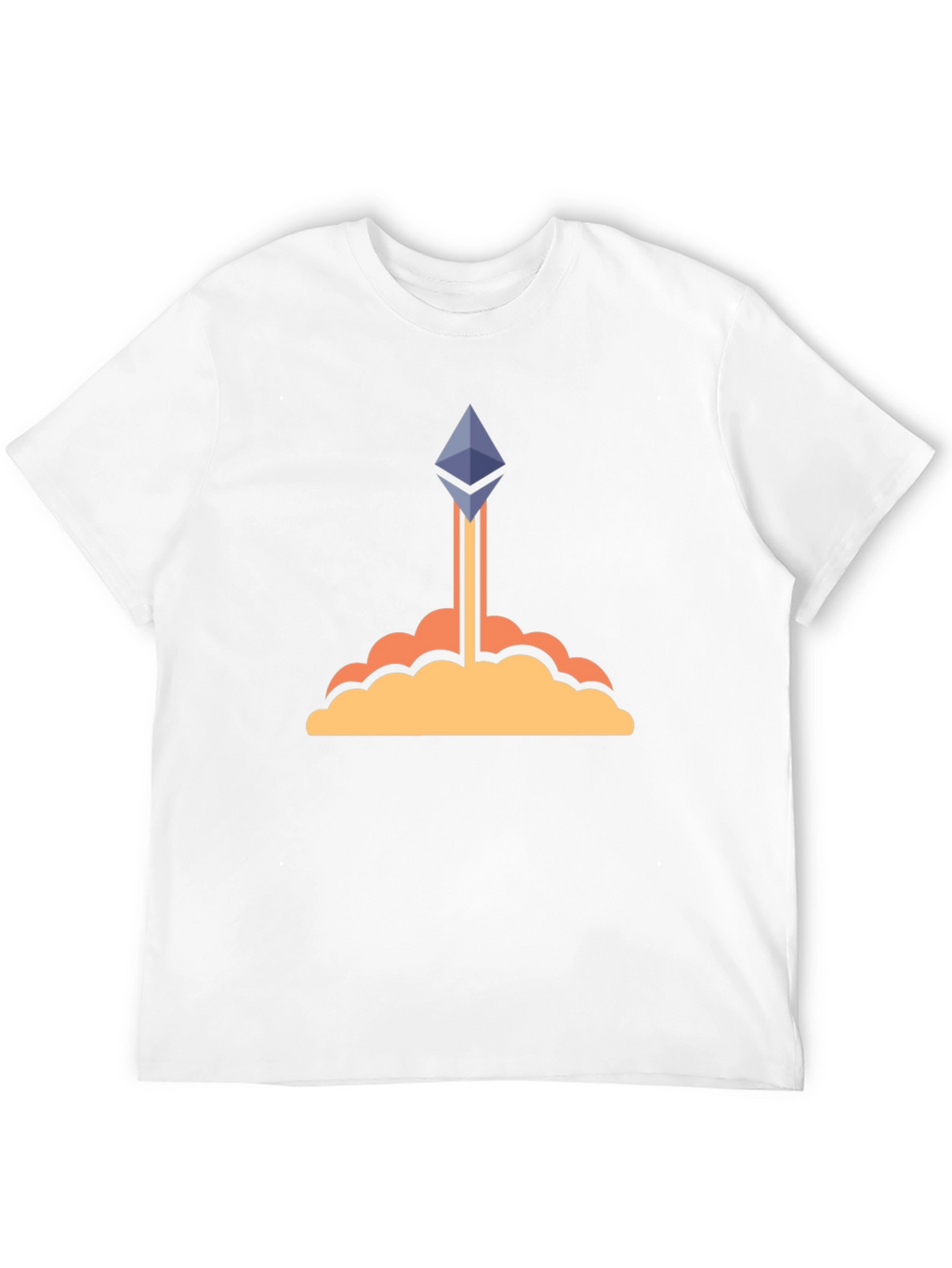 Ethereum Crypto Rocket Black T-Shirt