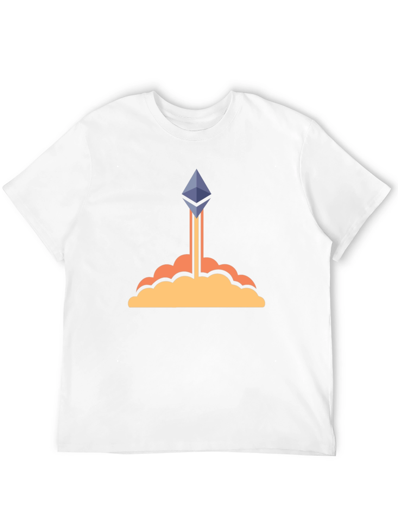 Ethereum Crypto Rocket Black T-Shirt