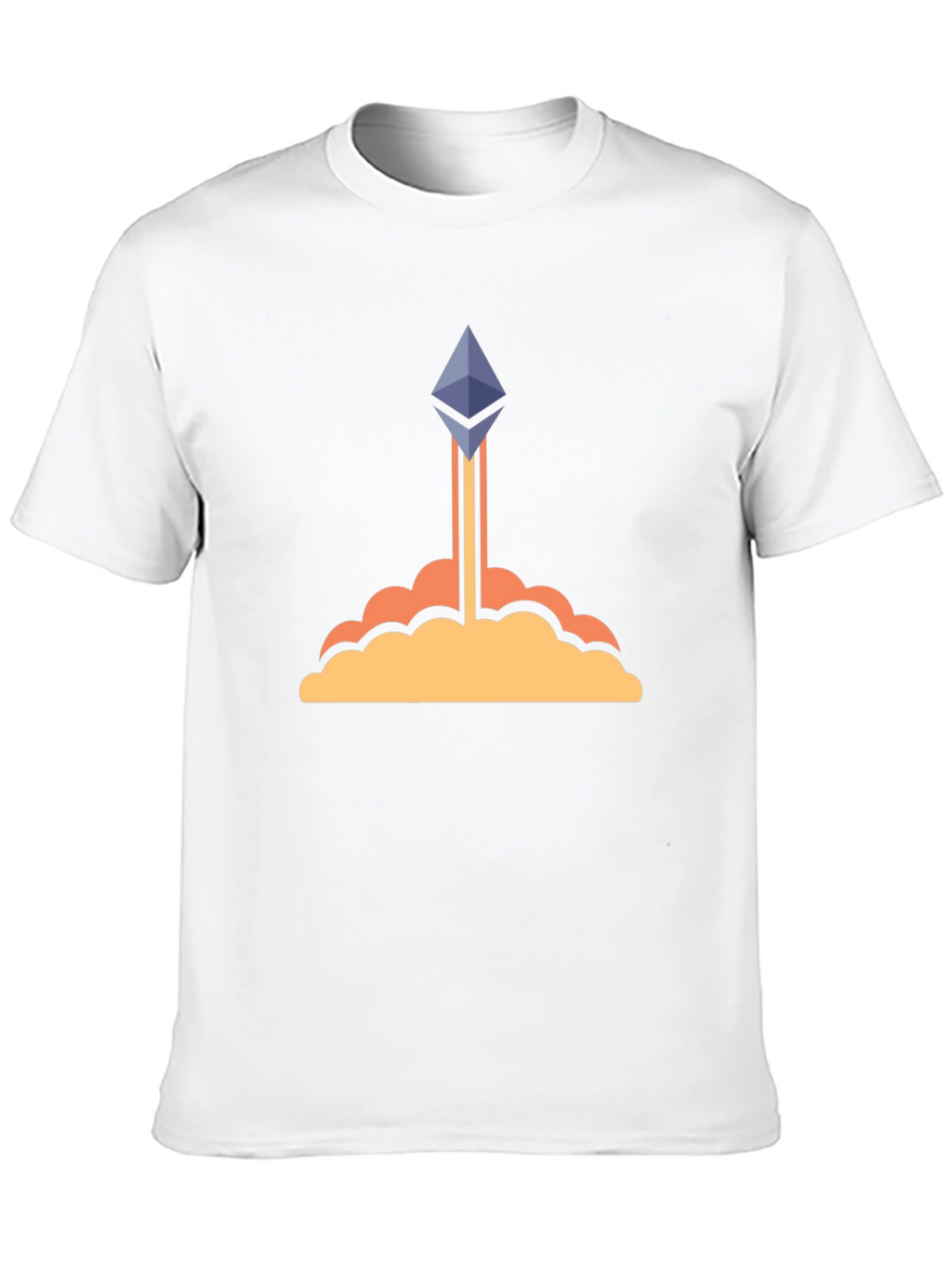 Ethereum Crypto Rocket Black T-Shirt