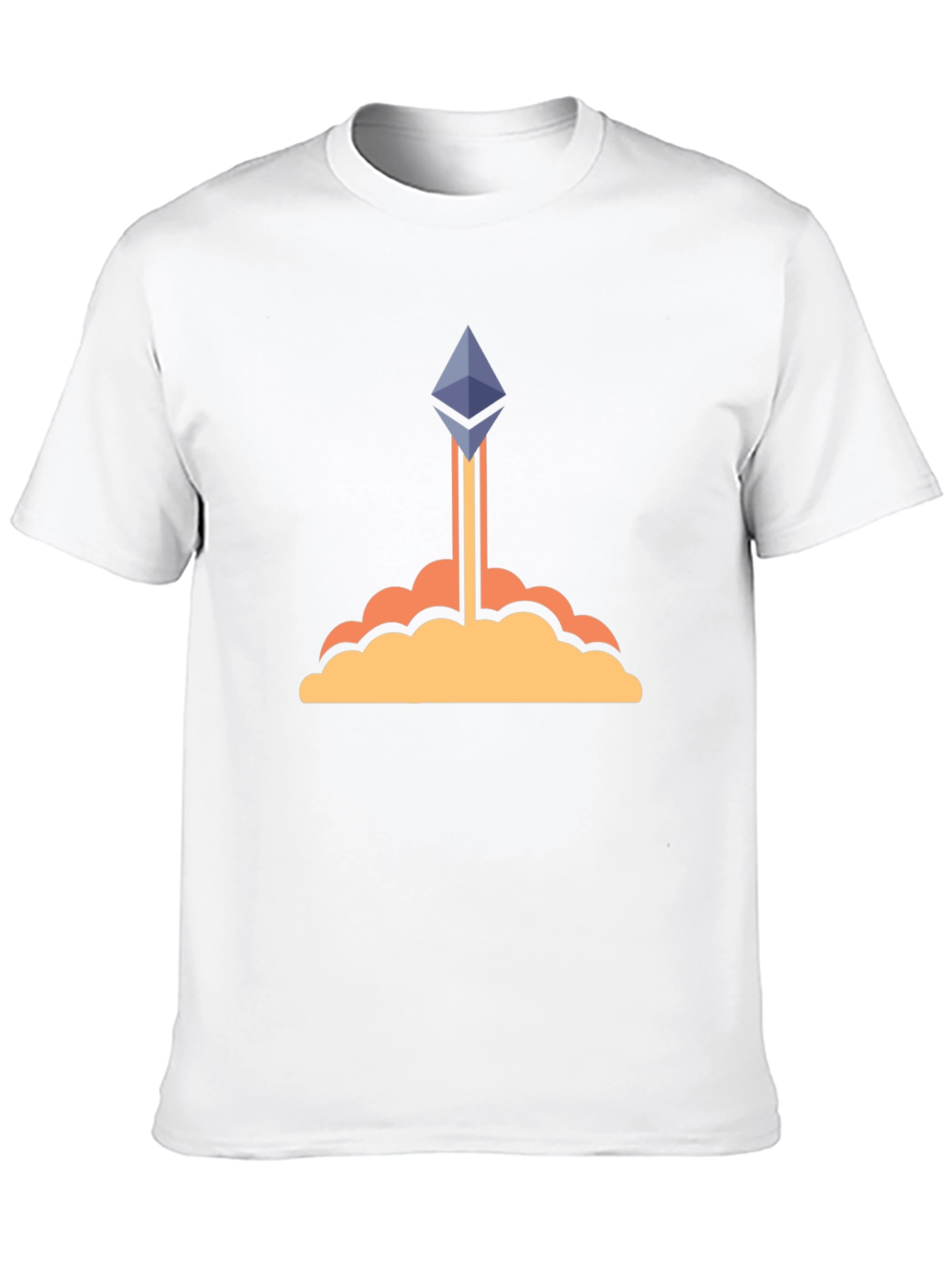 Ethereum Crypto Rocket Black T-Shirt