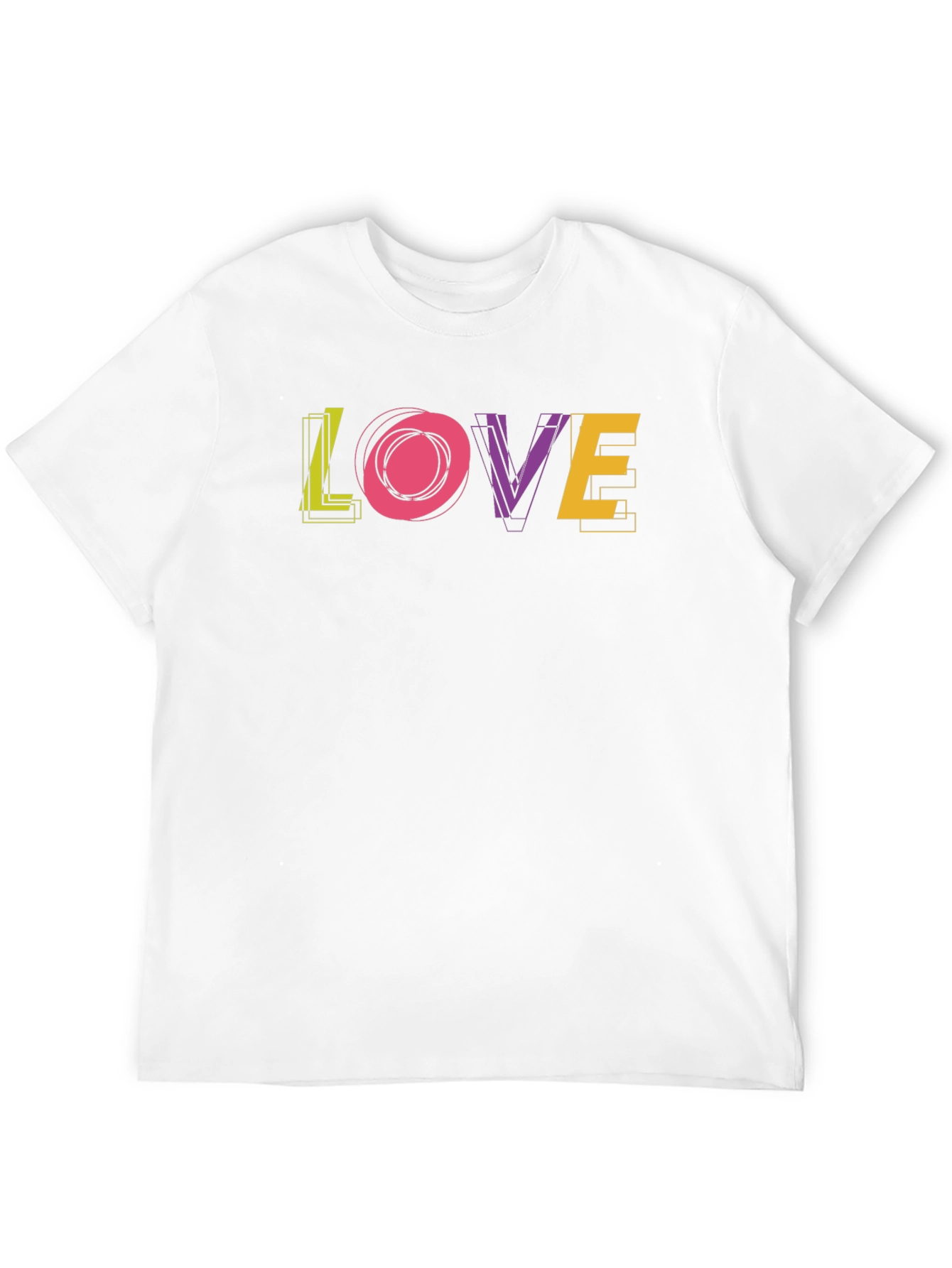 Trendy LOVE Graphic Black T-Shirt