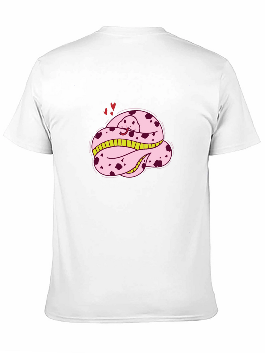 Cute Pink Snake T-Shirt - Cartoon Style