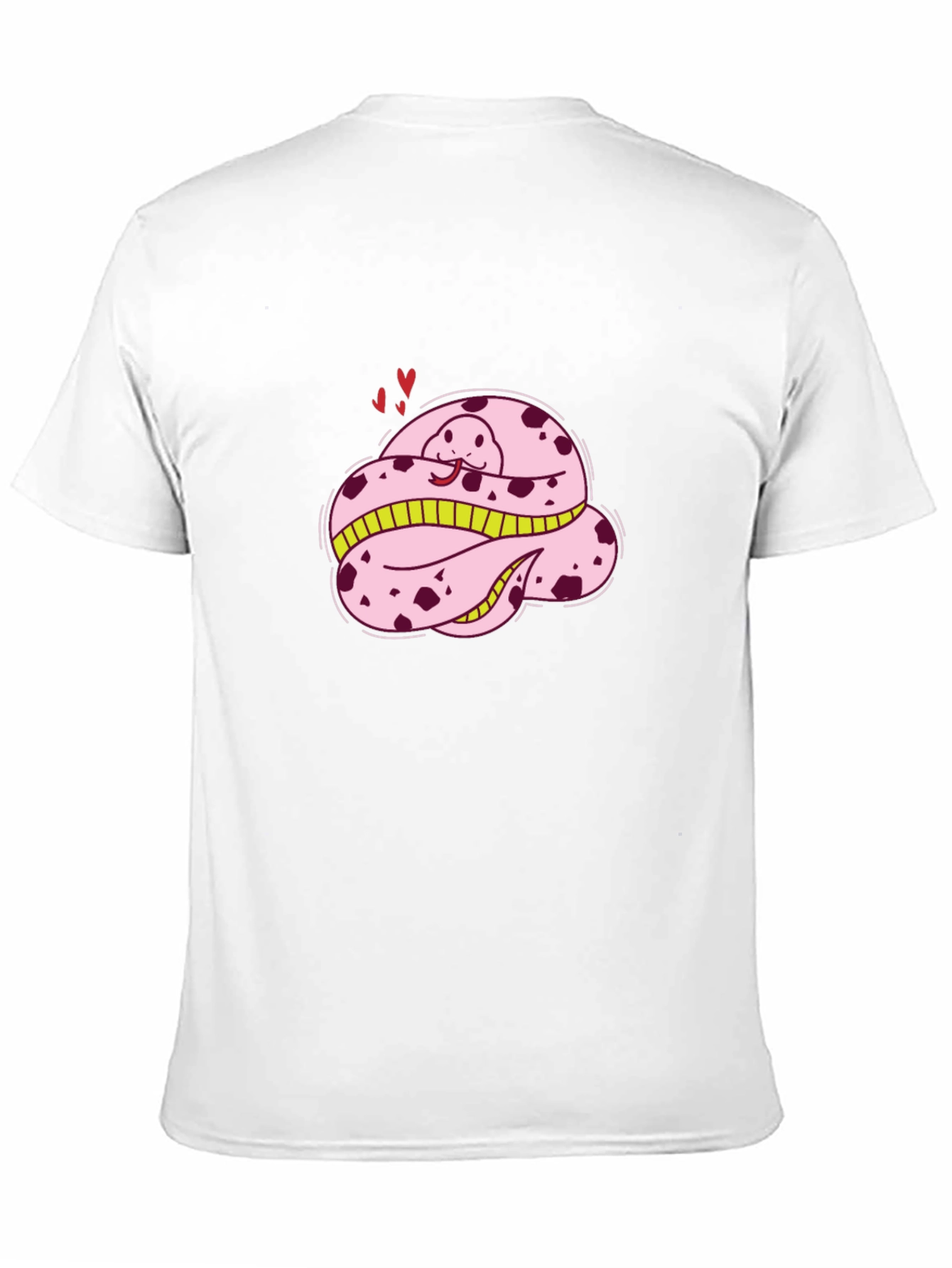 Cute Pink Snake T-Shirt - Cartoon Style