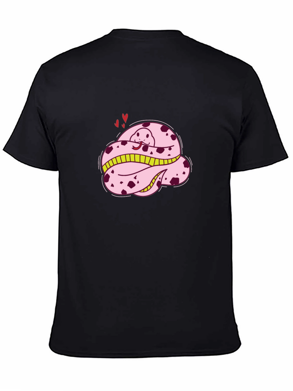 Cute Pink Snake T-Shirt - Cartoon Style