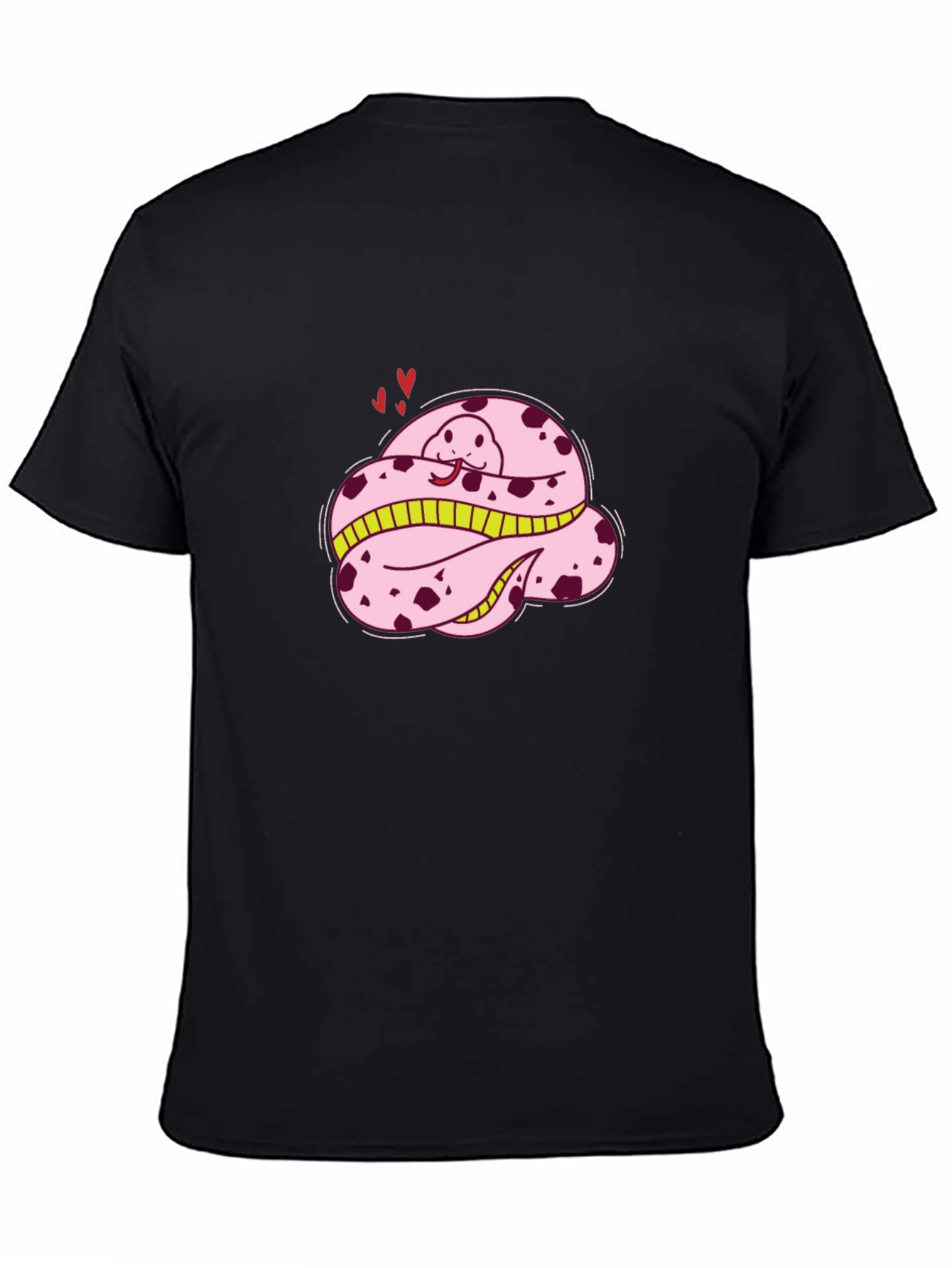Cute Pink Snake T-Shirt - Cartoon Style