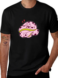 Cute Pink Snake T-Shirt - Cartoon Style
