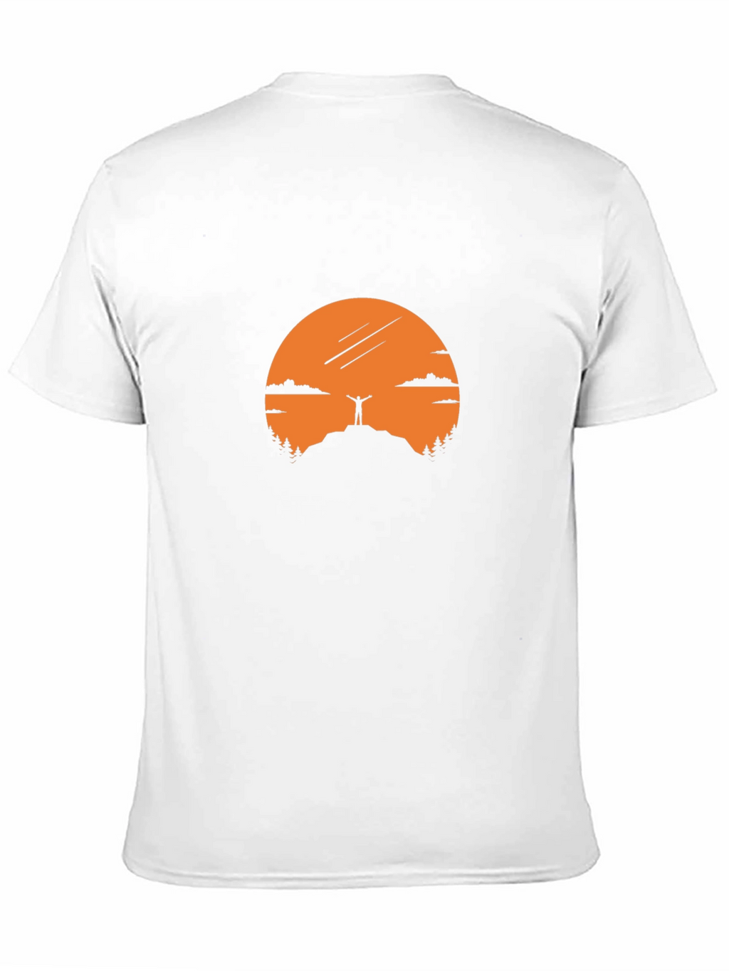 Mountain Top Silhouette Graphic Tee - Black