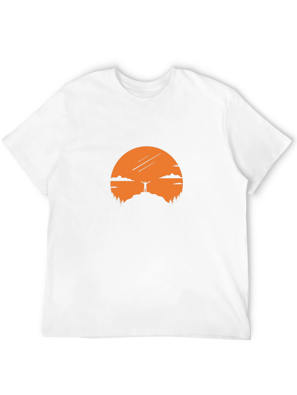Mountain Top Silhouette Graphic Tee - Black
