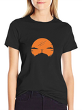 Mountain Top Silhouette Graphic Tee - Black