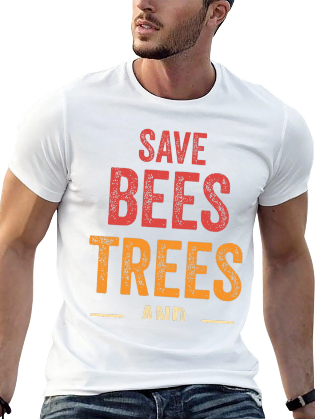 Save Bees and Trees Graphic T-Shirt