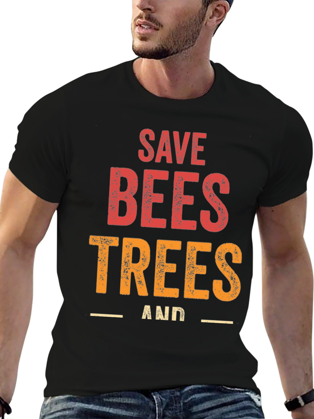 Save Bees and Trees Graphic T-Shirt
