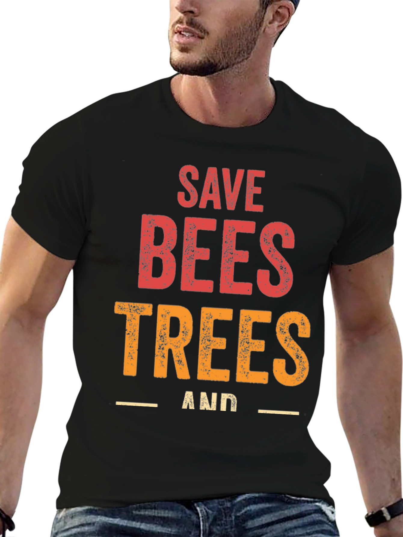 Save Bees and Trees Graphic T-Shirt