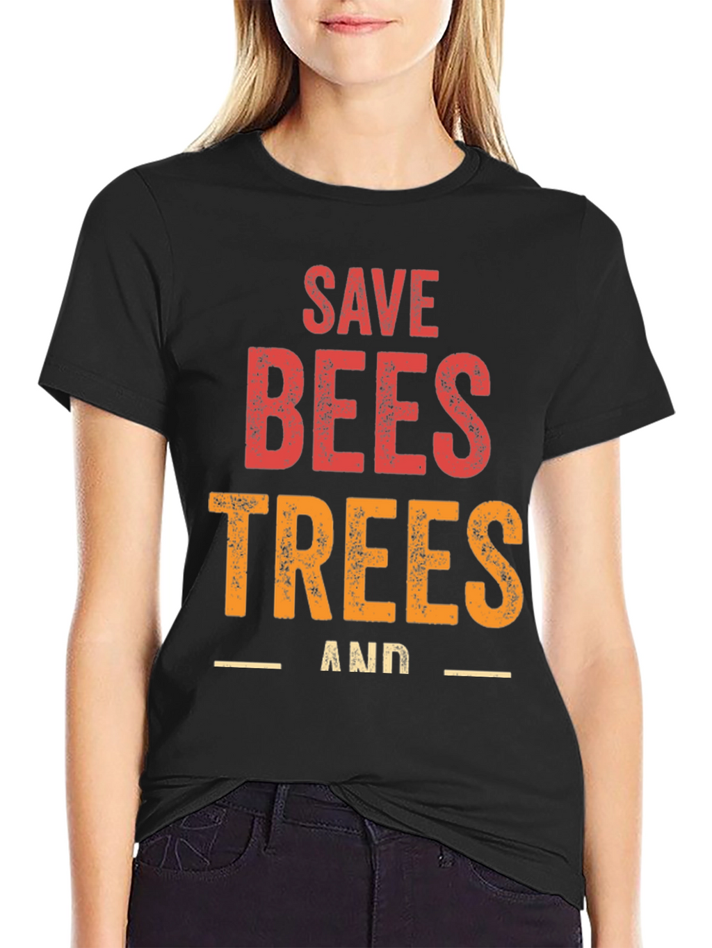 Save Bees and Trees Graphic T-Shirt