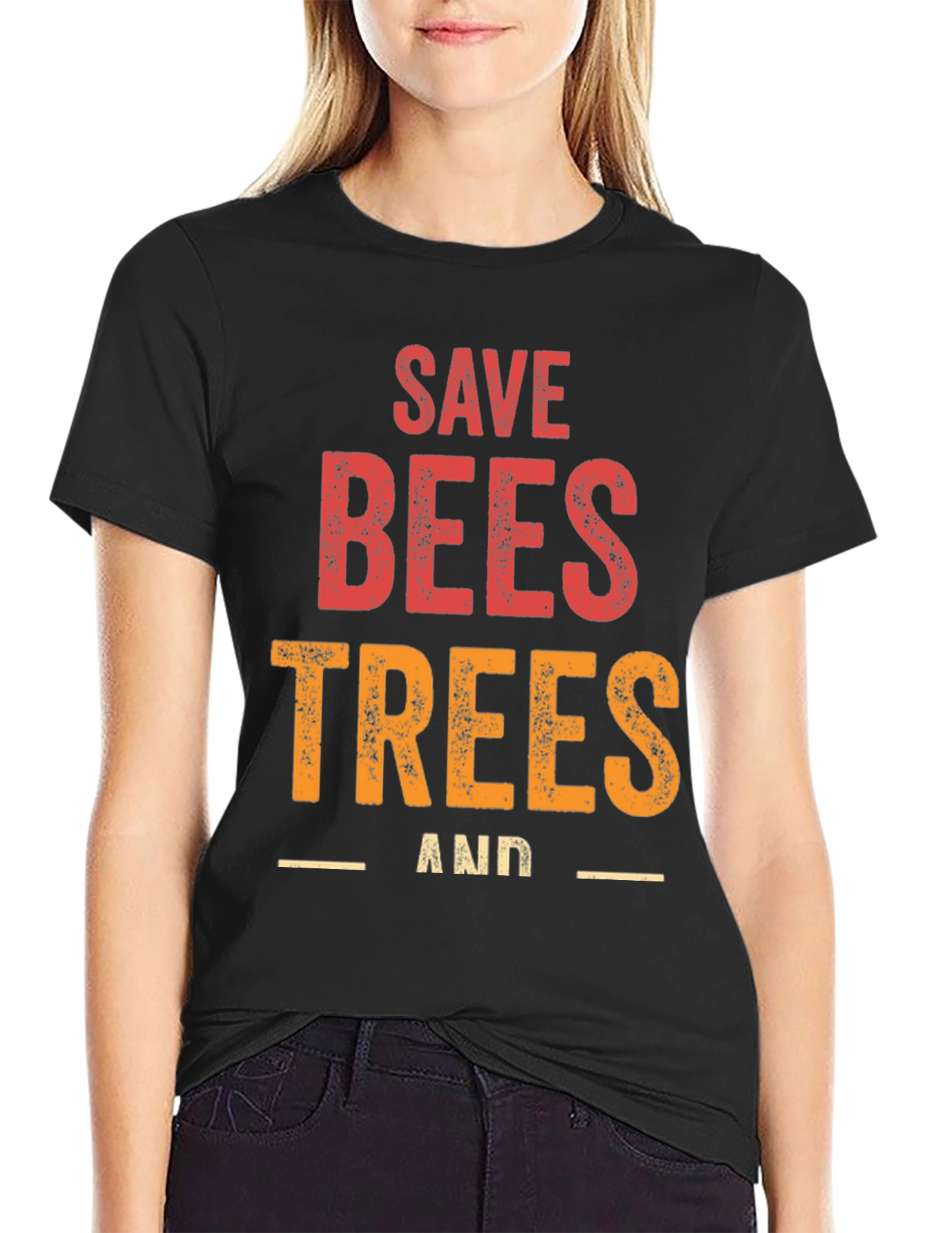 Save Bees and Trees Graphic T-Shirt