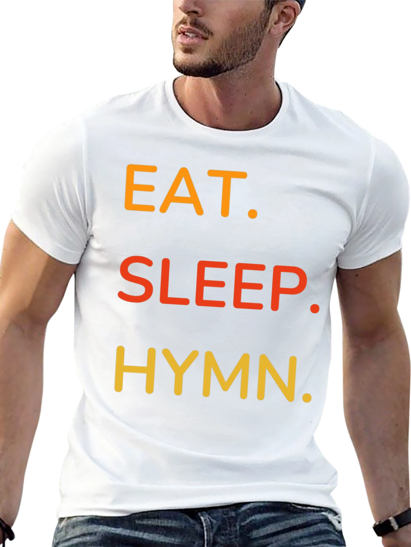 Eat Sleep Hymn T-Shirt - Black Cotton Tee