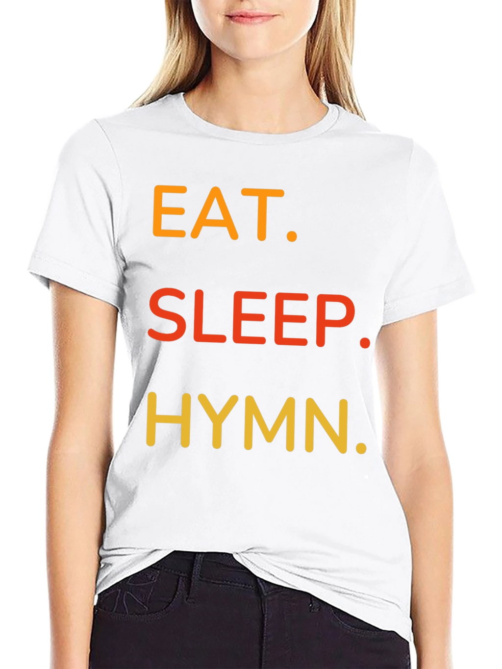 Eat Sleep Hymn T-Shirt - Black Cotton Tee