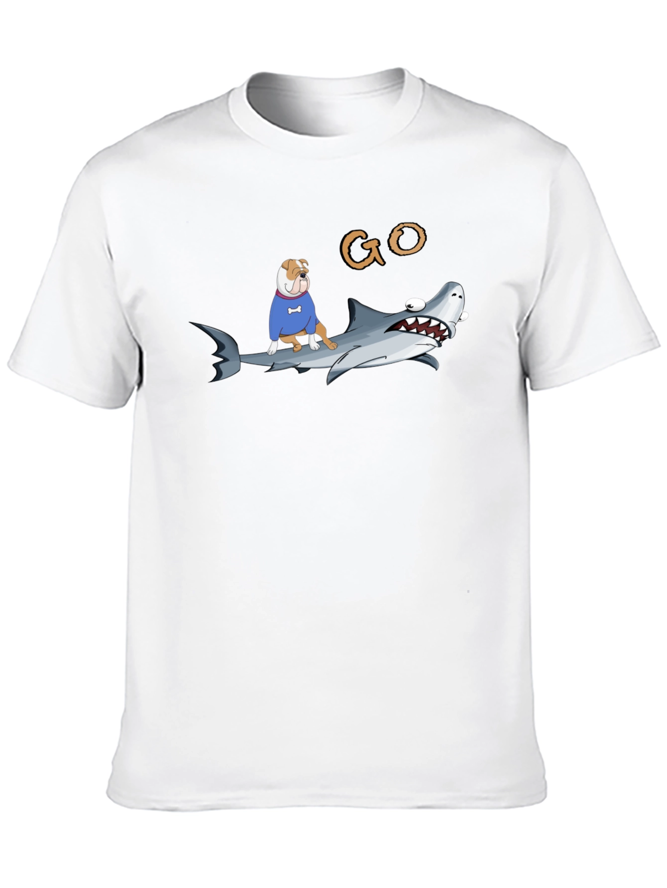 Shark Dog T-Shirt - Funny Animal Graphic Tee