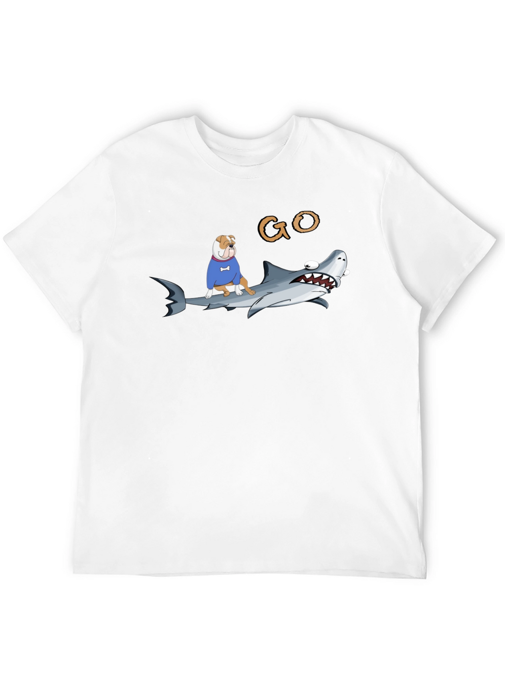 Shark Dog T-Shirt - Funny Animal Graphic Tee