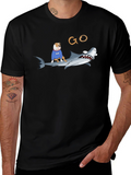 Shark Dog T-Shirt - Funny Animal Graphic Tee