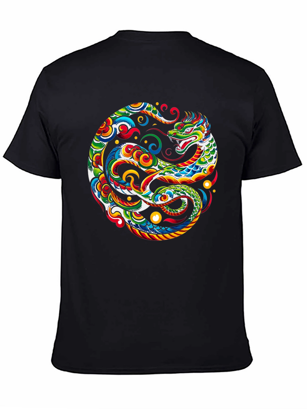 Dragon Yin Yang Graphic Tee - Bold & Stylish