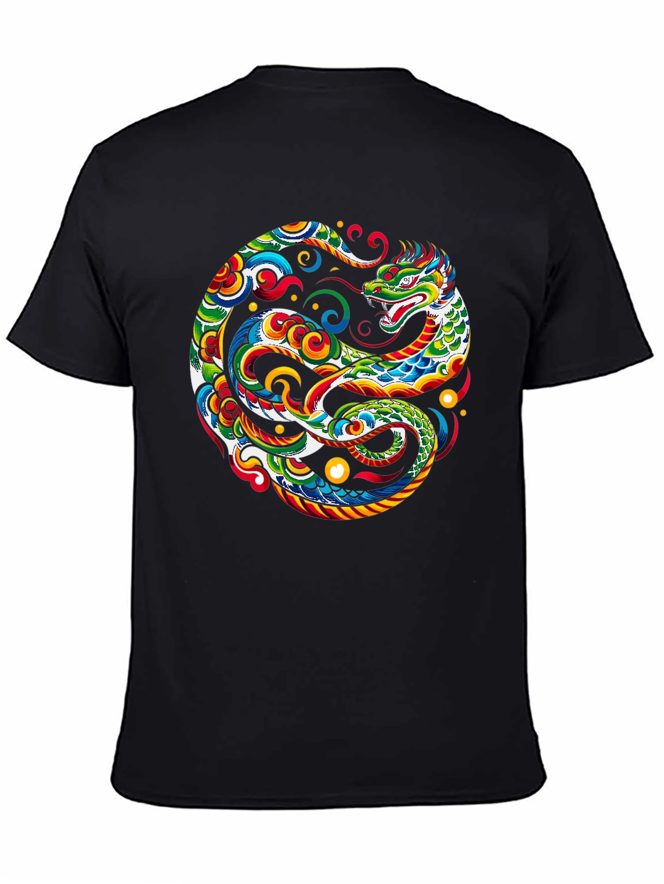 Dragon Yin Yang Graphic Tee - Bold & Stylish