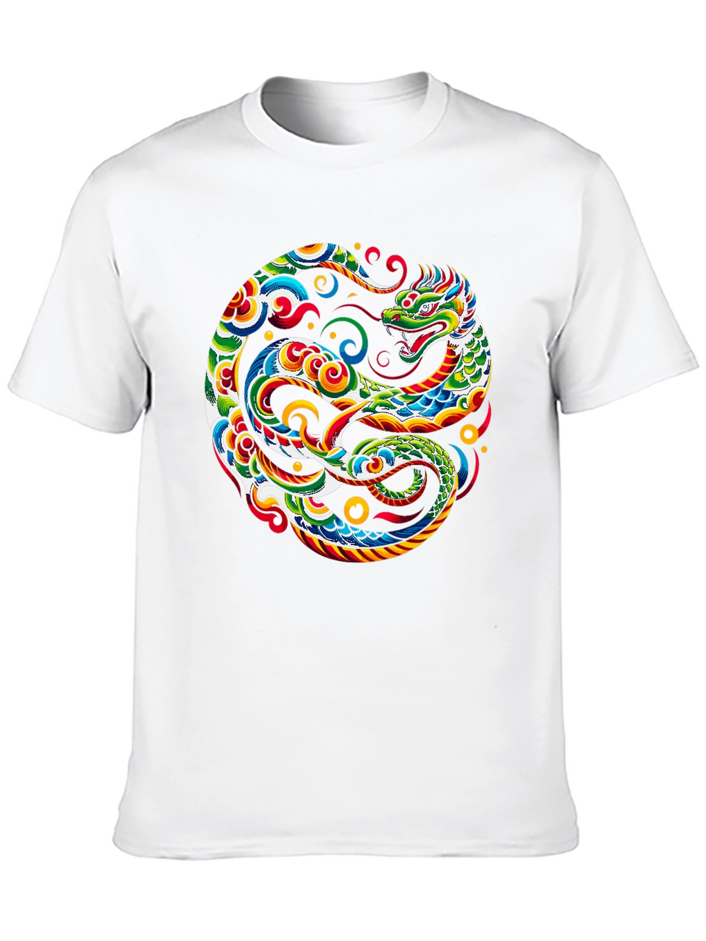 Dragon Yin Yang Graphic Tee - Bold & Stylish