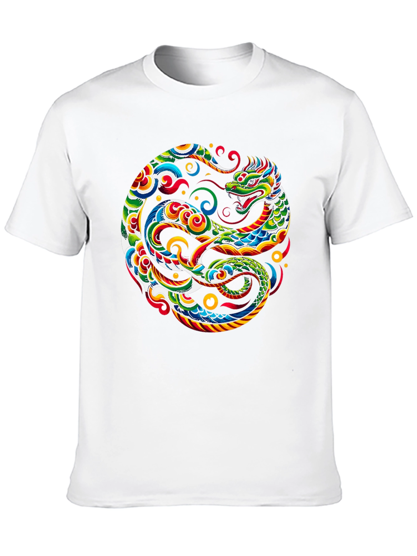 Dragon Yin Yang Graphic Tee - Bold & Stylish