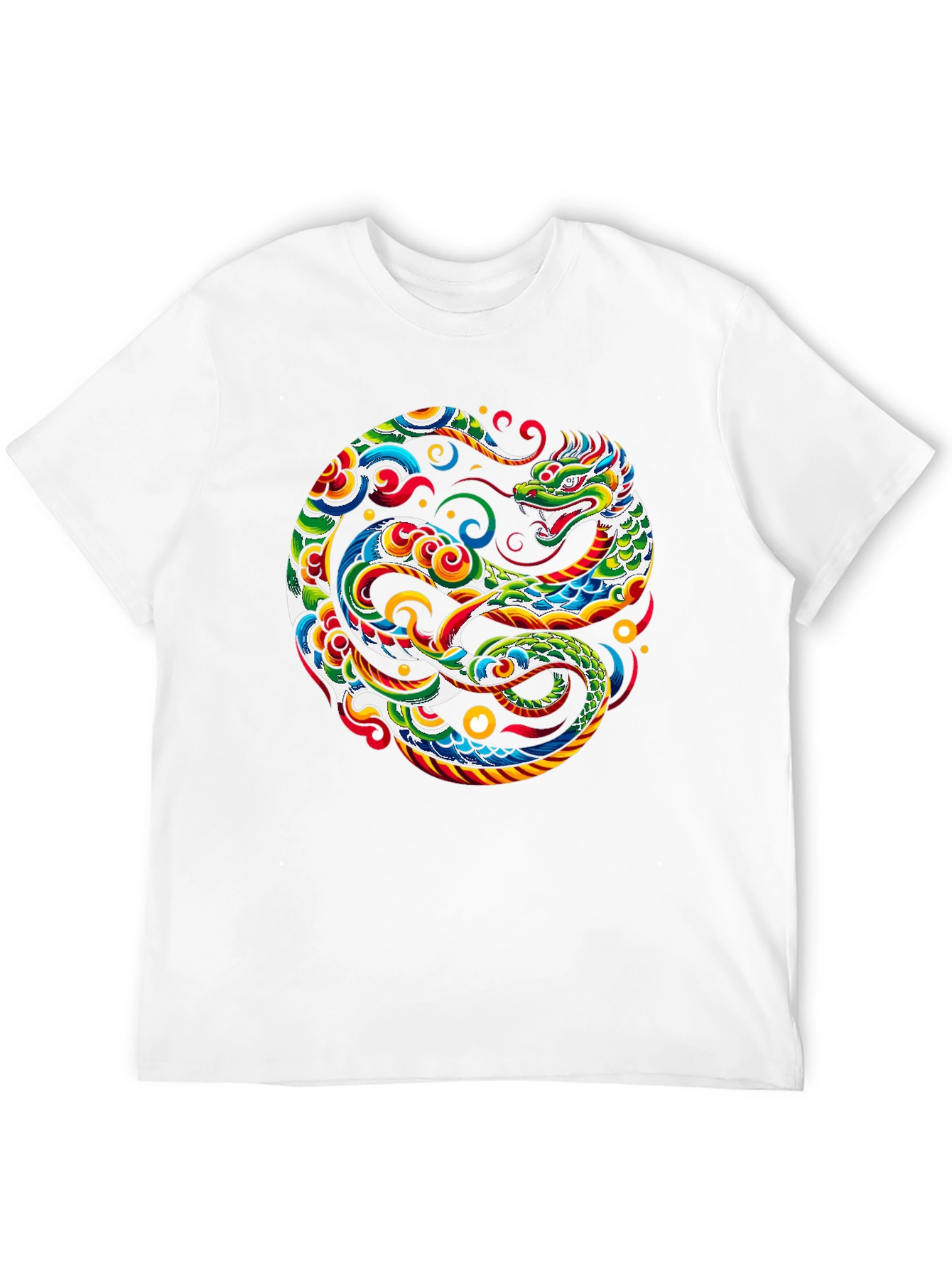 Dragon Yin Yang Graphic Tee - Bold & Stylish