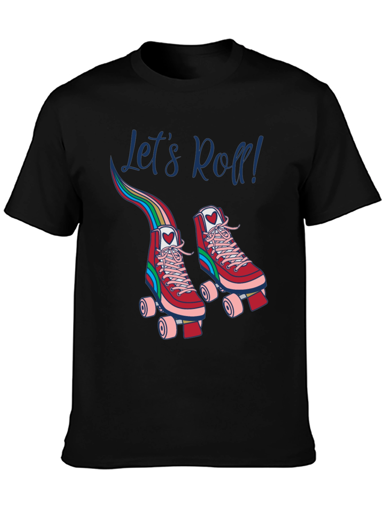 Retro Roller Skate T-Shirt - Lets Roll!