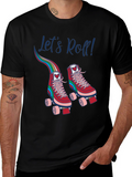 Retro Roller Skate T-Shirt - Lets Roll!